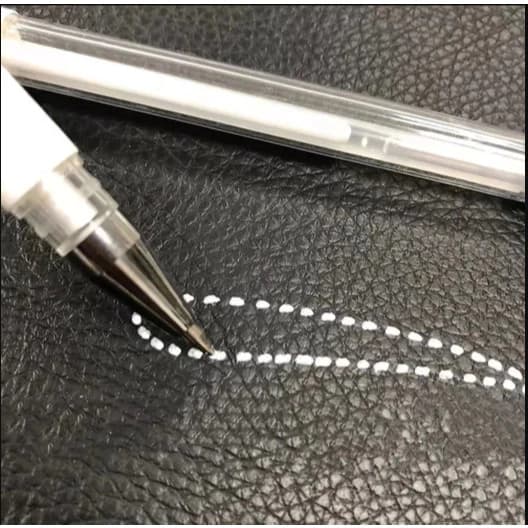 Caneta em gel branca ponta fina 1mm - imagem 3