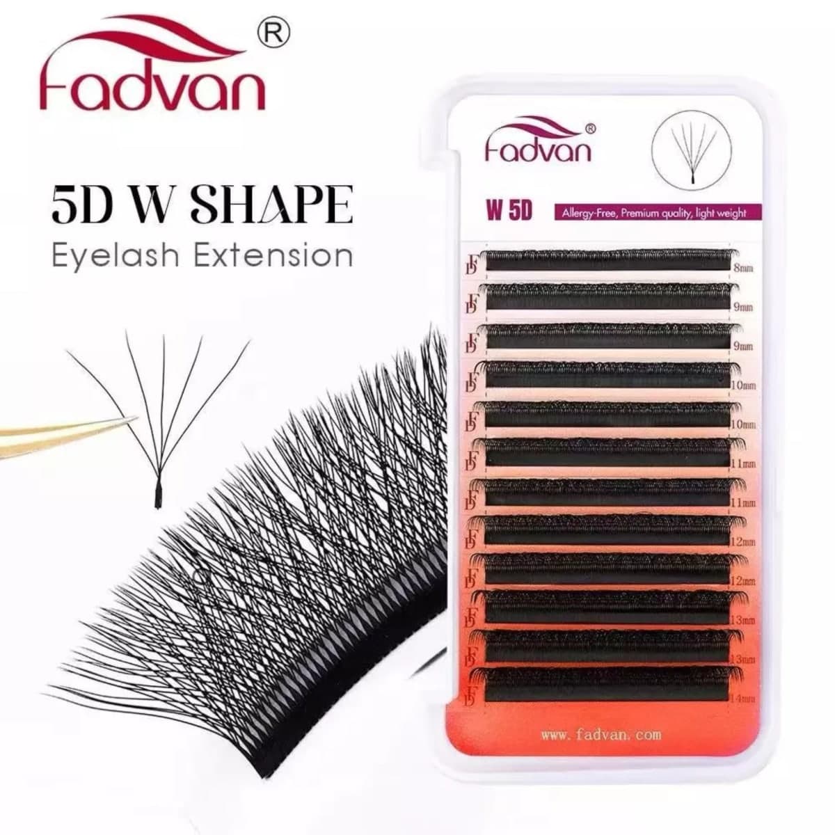 Fadvan Cílios 5D 0.07 curvatura D